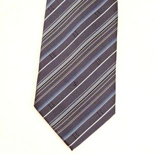 Louis Vuitton Paris MONOGRAM Striped Tie Italy